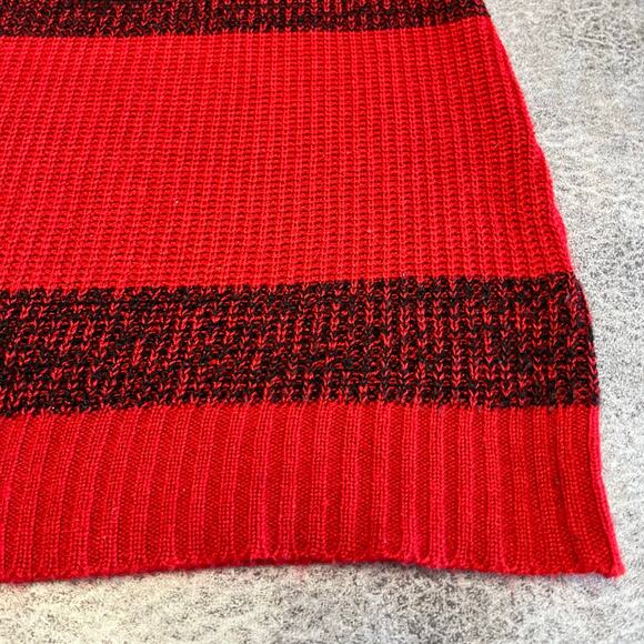Red Paint Y2k Knit Sweater Dress - Picture 2 of 5